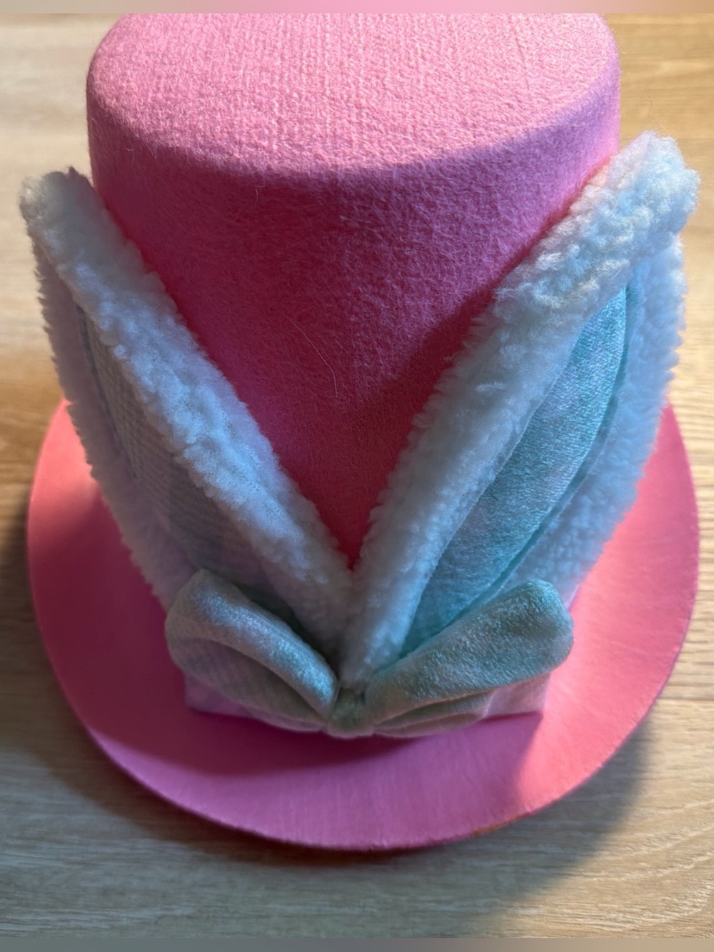 Pink Bunny Halloween Costume Top Hat Easter Cosplay Party Mad Hatter Rabbit Ears